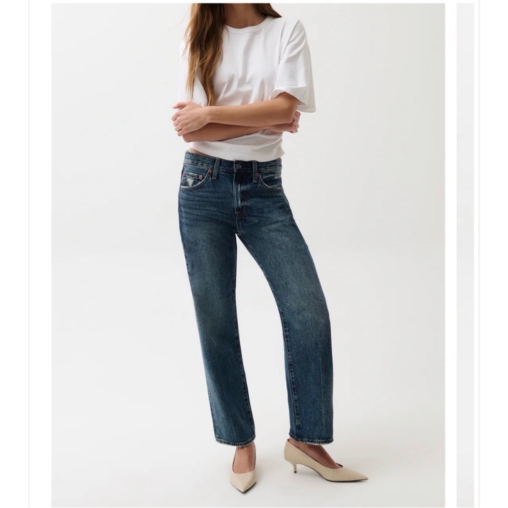 Pistola Lexi Mid Rise Bowed Leg Jeans